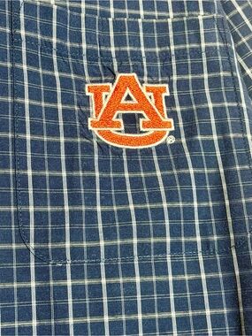 Auburn Tigers Blue Plaid Button Down Shirt Men’s XL Campus Specialties